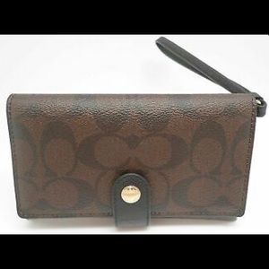 Coach Phone Clutch